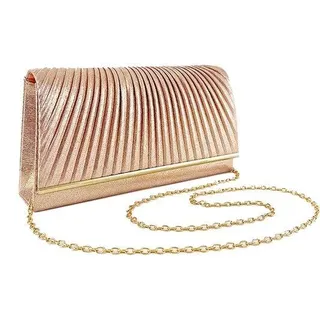 Glitter Clutch Tas Avond Handtas Rosa Elegant