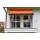 Klemmmarkise Exklusiv 350 cm orange/braun