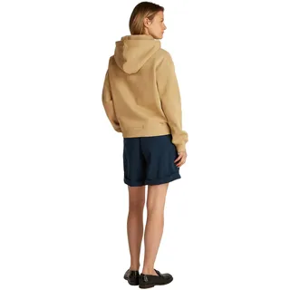 Tommy Hilfiger Damen Hoodie mit Logo, Beige (Safari Canvas), 3XL