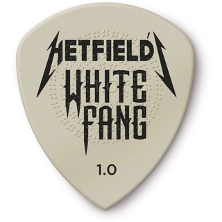 Jim Dunlop DUNLOP Plektrum Ultex Hetfield's White Fang 1,00mm 6 Stück, Weiß