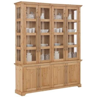 Home Affaire Vitrine »Meliss«, aus massiver Kiefer, FSC® Breite 171 cm, beige