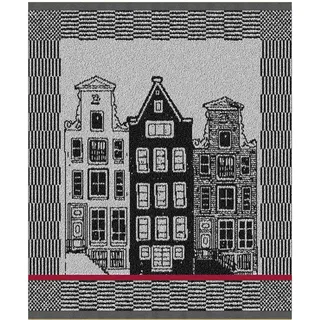 Geschirrtuch DDDDD "Canal", schwarz, B:50cm L:55cm, 100% Baumwolle, Geschirrtücher, Geschirrtuch, Küchenhandtuch aus weicher Frottee, 50 x 55 cm