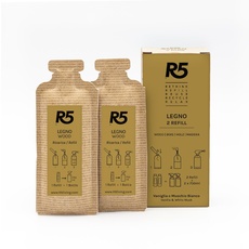 R5 - Refill Holzreiniger - Perfekt für harte Oberflächen - Duft nach Vanille und weißer Moschus - 2 Nachfüllbeutel entsprechen 2 x 750 ml Flaschen - 100% MADE IN ITALY