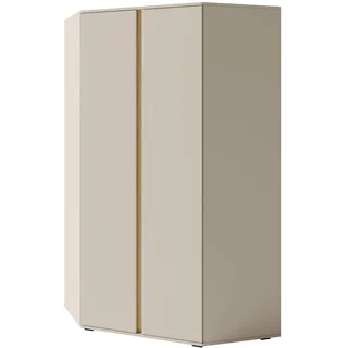 beautysofa Eckschrank Lico 95 x 195 x 95 cm Beige