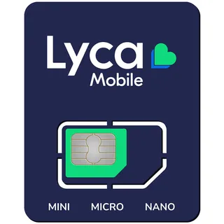 Lycamobile UK 5G Sim, aktiv und sofort einsatzbereit, in Italien einsetzbar, keine monatliche Gebühr, Aufladen über recharge.com oder anhaftende Tabakhersteller
