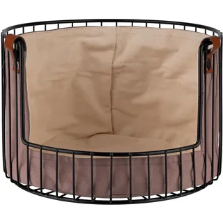 APS Brotkorb Metall Beige/Grau/Schwarz