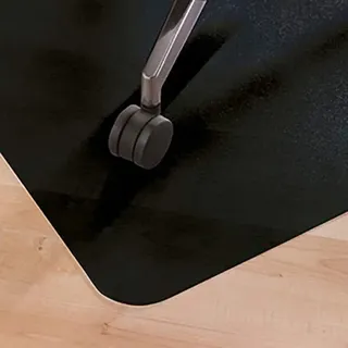 LEVIATAN Fussbodenmatte | Bürostuhl Unterlage Universell | Bodenschutzmatte Bürostuhl Schwarz | Unterlage Schreibtischstuhl 1200x900mm