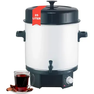 Clatronic Einkochautomat 25 l Weiß/Schwarz