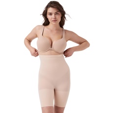 SPANX Shapewear für Damen Tummy Control High-Waisted Power Short (Regular und Übergröße), Soft Nude, XL