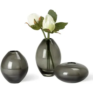 Torre & Tagus Mini Lustre Vase, Glas, Smoke, Assorted