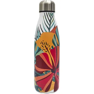 COOK CONCEPT, KA0507, 50Cl Insulated Transport Bottle, Exotic and Colorful Design, Ideal for Outdoor Activities, Easy to Carry, Red Multicolor