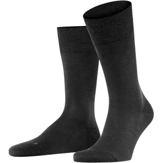 Socken FALKE "Sensitive Berlin", Kinder, Gr. 47-50, schwarz (schwarz (3000)), Obermaterial: 61% Schurwolle WV. 20% Baumwolle CO. 18% Polyamid PA. 1% Elasthan EL., glatt, Socken Socken