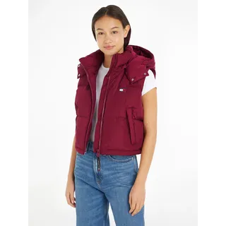 Tommy Jeans Steppweste »TJW CRP ALASKA PUFFER VEST« in modischer Cropped Form, Puffer, lila