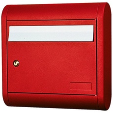 Alubox Sonne Briefkasten, Rot