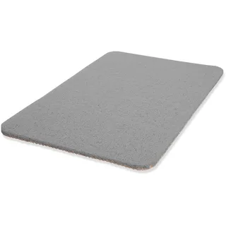 Eloneo Duschmatte, rutschfest, 60x40cm, rutschhemmend beschichtet, hautsympathisch, hygienisch 1 St anthrazitgrau