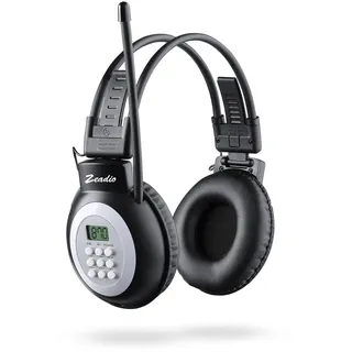 Zeadio Radio-Kopfhörer, FM-Stereo-Headset-Radioempfänger, batteriebetrieben, für Schulversammlungen usw
