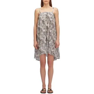 Sundek Fleur De Joie Print Cotton Voile Kurzes Kleid - Black - S