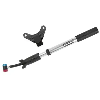 Beto Mini-Pumpe Fahrradpumpe Silber