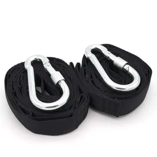 AMANKA 300kg Hängematten Befestigung 2 Gurte 280x2,5cm Baum Aufhängung Schwarz