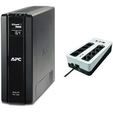 APC Back UPS PRO USV 1500VA Leistung - BR1500G-GR - inkl. 150.000 Euro Geräteschutzversicherung & Eaton 3S 850 DIN - 3S850D - Unterbrechungsfreie Stromversorgung (USV)