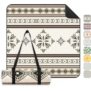 Sekey Boho Picknickdecke Wasserdicht 200 x 200 cm