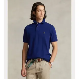 Polo Ralph Lauren für Herren. 710782592009 Marineblaues Piqué-Poloshirt (S), Lässig, Baumwolle, Kurzarm