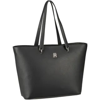 Tommy Hilfiger TH Emblem Shopper Polyurethan Black