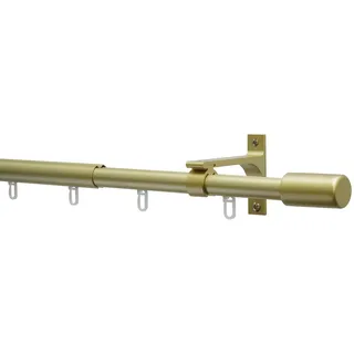 GARDINIA Gardinenstangen-Set Thasos« Ø 19/22 mm Ausziehbar 190-360 cm gold