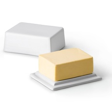 Bild von Butterdose aus Keramik, für 250 g Butter, 12 x 10 x 6 cm