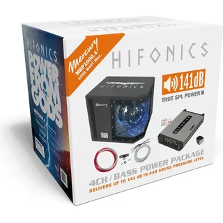 HIFONICS 4 Kanal Endstufe Sound Komplett Paket Car Auto HiFi Anlage MBP1000.4