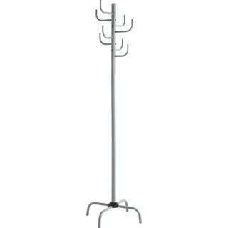 Haku-Möbel Garderobenständer grau Metall 37 x 180 cm