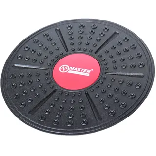 MASTER Erwachsene Balance Board Therapie Wackelbrett, schwarz/Rot, One Size