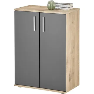 Bega Consult Mid.you Kommode Basel 60 x 84 x 35 cm grau / braun