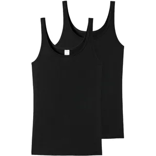 SCHIESSER Trägertops 2er-Pack Modal Essentials Unterwäsche, Schwarz_162896, 38