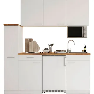 Respekta Küchenzeile Luis 180 cm weiß