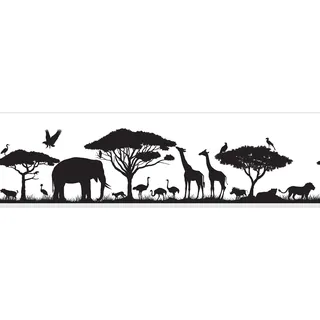 AG Design Bordüre Safari 500 cm x 13,8 cm mehrfarbig 8268