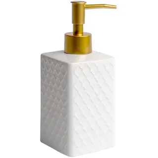 Intirilife Seifenspender Keramik 6.5x10x26.5 cm, Badaccessoires, Waschplatzzubehör, Seifenspender