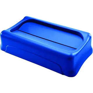Rubbermaid Commercial Products FG267360BLUE Slim Jim Schwingdeckel, Blau