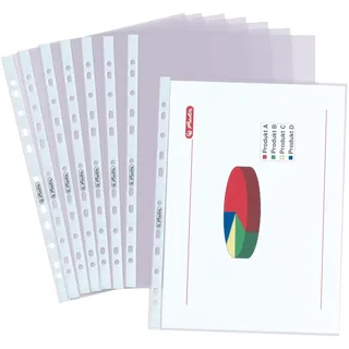 Herlitz 5850508 Prospekthülle Premium, A4 glasklar (50)