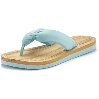 ELBSAND Badezehentrenner »Sandale, Pantolette« Zehentrenner, Badeschuh", ultraleicht VEGAN, grün,