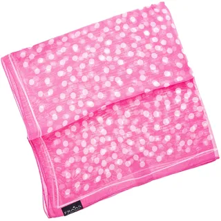 FRAAS Nickituch Halstuch pink gepunktet reine Seide 68x68 cm Chiffon - Rosa