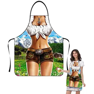 Motiv Schürze, Grillparty Karneval Latzschürze Grillschürze Schürze mit Motiv Küchenschürze Vermissen, Münchner Oktoberfest Kochschürze Herren – Lustige Grillschürze & Dirndlschürze für Oktoberfest