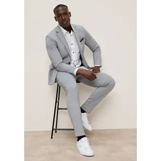 Bruno Banani Anzug "Jersey" Set, Sakko & Hose, 2 tlg. normal elastische Qualität, grau melange