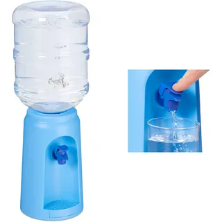 Relaxdays Wasserspender Getränkespender, blau,
