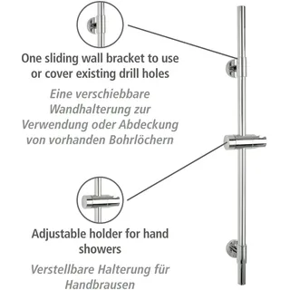 Wenko Duschstange Basic Chrom