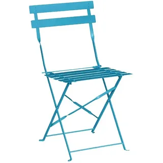 Bolero Perth Klappstuhl 38,7 x 38,7 x 47,1 cm blau 2 St.
