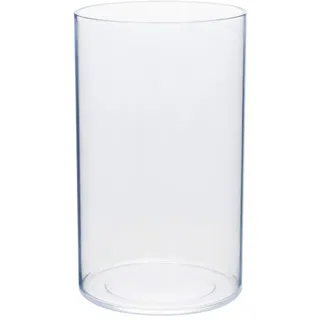 Royal Imports Blumenvase, Acryl, Zylinder, dekorativer Mittelpunkt für Zuhause oder Hochzeit, Nicht zerbrechlicher Kunststoff, 12,7 x 20,3 cm hoch, rund, transparent