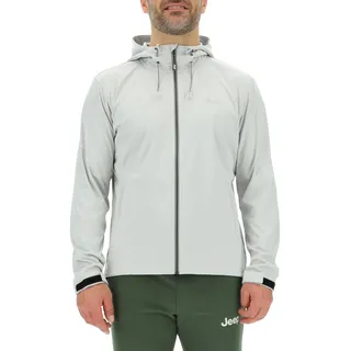 JEEP O102714-J955 J HERREN LEICHTE SOFTSHELL KAPUZENJACKE MIT Zipptaschen J23S Glacier Grey XL