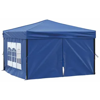 vidaXL Partyzelt Faltbar mit Seitenwänden Blau 3x3 m - Blau