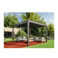 Huun Pergola Mezzo in Anthrazit 400 x 400 cm